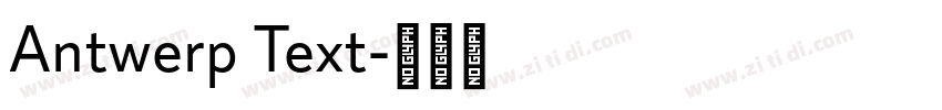 Antwerp Text字体转换